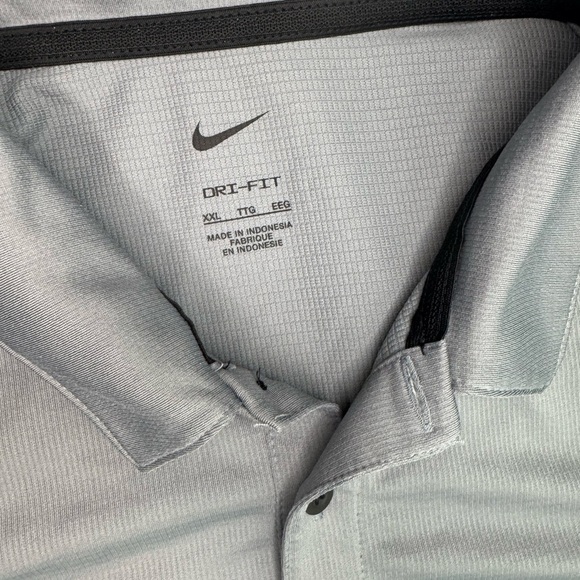 Nike Men's Gray Polo Shirt Size XXL - Picture 6 of 8